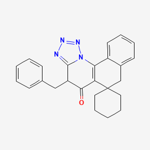 molecular formula C25H24N4O B5978596 4-benzyl-4H-spiro[benzo[h]tetrazolo[1,5-a]quinoline-6,1'-cyclohexan]-5(7H)-one 