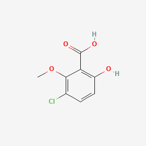 3-Chloro-6-hydroxy-2-methoxybenzoic acid