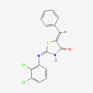 molecular formula C16H10Cl2N2OS B5978664 5-benzylidene-2-[(2,3-dichlorophenyl)amino]-1,3-thiazol-4(5H)-one 