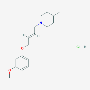 molecular formula C17H26ClNO2 B5978696 1-[4-(3-methoxyphenoxy)but-2-en-1-yl]-4-methylpiperidine hydrochloride 