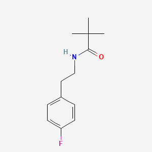 molecular formula C13H18FNO B5978701 N-[2-(4-fluorophenyl)ethyl]-2,2-dimethylpropanamide 
