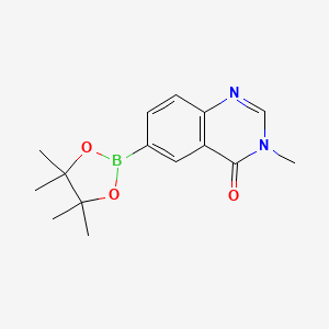 B597871 3-Methyl-6-(4,4,5,5-tetramethyl-1,3,2-dioxaborolan-2-yl)quinazolin-4(3h)-one CAS No. 1209485-71-1