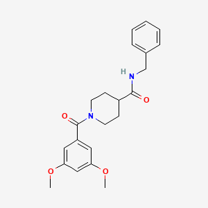 molecular formula C22H26N2O4 B5978783 N-benzyl-1-(3,5-dimethoxybenzoyl)-4-piperidinecarboxamide 