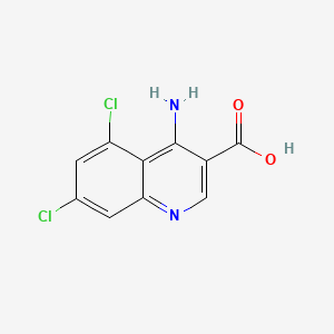 B597879 4-Amino-5,7-dichloroquinoline-3-carboxylic acid CAS No. 1242260-16-7