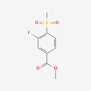 B597880 Methyl 3-fluoro-4-(methylsulfonyl)benzoate CAS No. 1215074-49-9