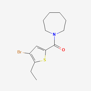 molecular formula C13H18BrNOS B5978815 1-[(4-bromo-5-ethyl-2-thienyl)carbonyl]azepane 