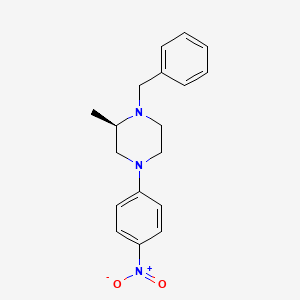 B597882 (2R)-1-benzyl-2-methyl-4-(4-nitrophenyl)piperazine CAS No. 1260608-48-7