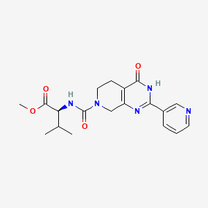 methyl N-[(4-oxo-2-pyridin-3-yl-4,5,6,8-tetrahydropyrido[3,4-d]pyrimidin-7(3H)-yl)carbonyl]-L-valinate