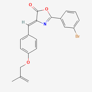 molecular formula C20H16BrNO3 B5978854 2-(3-bromophenyl)-4-{4-[(2-methyl-2-propen-1-yl)oxy]benzylidene}-1,3-oxazol-5(4H)-one 