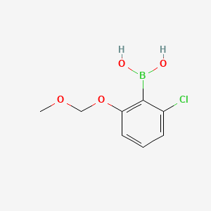 molecular formula C8H10BClO4 B597886 2-Chloro-6-(methoxymethoxy)phenylboronic acid CAS No. 1256355-51-7