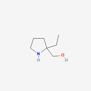 molecular formula C7H15NO B597887 (2-Ethylpyrrolidin-2-yl)methanol CAS No. 1205749-92-3