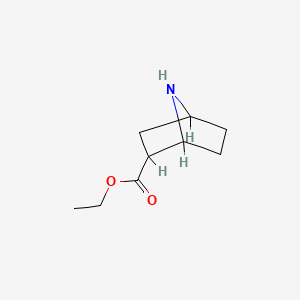 molecular formula C9H15NO2 B597891 Ethyl 7-azabicyclo[2.2.1]heptane-2-carboxylate CAS No. 1251009-93-4