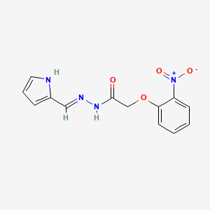 molecular formula C13H12N4O4 B5978913 2-(2-nitrophenoxy)-N'-(1H-pyrrol-2-ylmethylene)acetohydrazide 