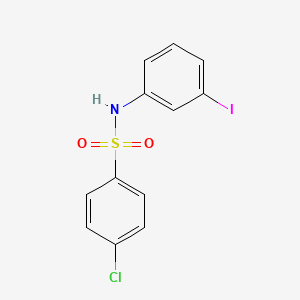molecular formula C12H9ClINO2S B5978921 4-chloro-N-(3-iodophenyl)benzenesulfonamide CAS No. 6100-50-1