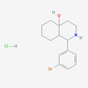 molecular formula C15H21BrClNO B5978962 1-(3-bromophenyl)octahydro-4a(2H)-isoquinolinol hydrochloride 