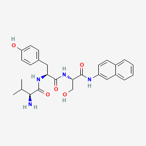 molecular formula C27H32N4O5 B597901 H-Val-Tyr-Ser-bNA CAS No. 13989-68-9