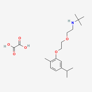 molecular formula C20H33NO6 B5979025 N-{2-[2-(5-isopropyl-2-methylphenoxy)ethoxy]ethyl}-2-methyl-2-propanamine oxalate 