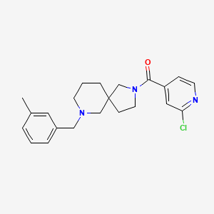 molecular formula C22H26ClN3O B5979075 2-(2-chloroisonicotinoyl)-7-(3-methylbenzyl)-2,7-diazaspiro[4.5]decane 