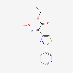 molecular formula C13H13N3O3S B5979087 ethyl (methoxyimino)[2-(3-pyridinyl)-1,3-thiazol-4-yl]acetate 