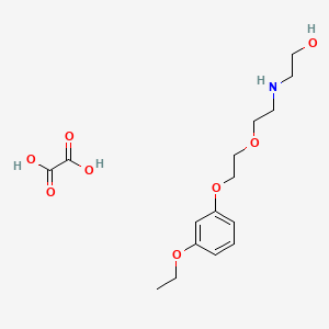 molecular formula C16H25NO8 B5979125 2-({2-[2-(3-ethoxyphenoxy)ethoxy]ethyl}amino)ethanol ethanedioate (salt) 