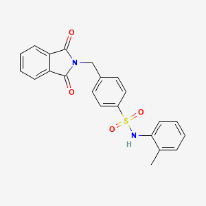 4-[(1,3-dioxo-1,3-dihydro-2H-isoindol-2-yl)methyl]-N-(2-methylphenyl)benzenesulfonamide