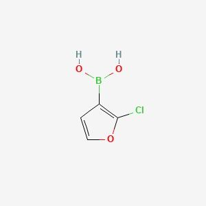 molecular formula C4H4BClO3 B597919 (2-Chlorofuran-3-yl)boronic acid CAS No. 1234706-19-4