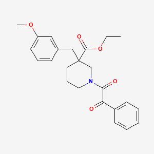 ethyl 3-(3-methoxybenzyl)-1-[oxo(phenyl)acetyl]-3-piperidinecarboxylate