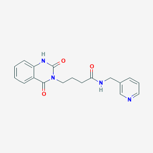molecular formula C18H18N4O3 B5979273 4-(2,4-dioxo-1,4-dihydro-3(2H)-quinazolinyl)-N-(3-pyridinylmethyl)butanamide 