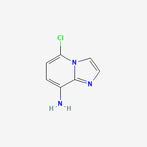 molecular formula C7H6ClN3 B597929 5-Chloroimidazo[1,2-a]pyridin-8-amine CAS No. 1357947-17-1