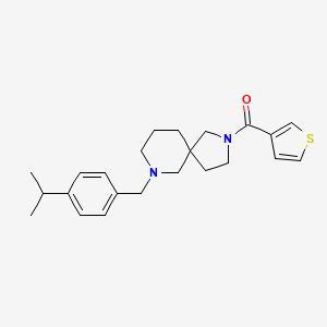 molecular formula C23H30N2OS B5979301 7-(4-isopropylbenzyl)-2-(3-thienylcarbonyl)-2,7-diazaspiro[4.5]decane 