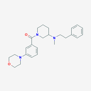 molecular formula C25H33N3O2 B5979313 N-methyl-1-[3-(4-morpholinyl)benzoyl]-N-(2-phenylethyl)-3-piperidinamine 