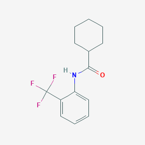 molecular formula C14H16F3NO B5979323 N-[2-(trifluoromethyl)phenyl]cyclohexanecarboxamide 