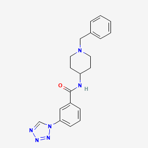 molecular formula C20H22N6O B5979326 N-(1-benzyl-4-piperidinyl)-3-(1H-tetrazol-1-yl)benzamide 