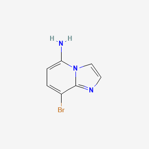molecular formula C7H6BrN3 B597935 8-Bromoimidazo[1,2-a]pyridin-5-amine CAS No. 1357946-08-7