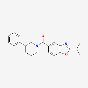 2-isopropyl-5-[(3-phenyl-1-piperidinyl)carbonyl]-1,3-benzoxazole