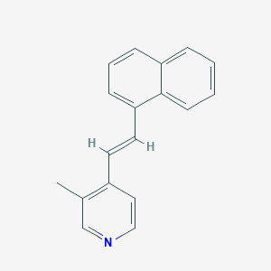 3-methyl-4-[2-(1-naphthyl)vinyl]pyridine