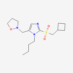 2-({1-butyl-2-[(cyclobutylmethyl)sulfonyl]-1H-imidazol-5-yl}methyl)isoxazolidine