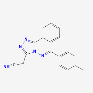molecular formula C18H13N5 B5979410 [6-(4-methylphenyl)[1,2,4]triazolo[3,4-a]phthalazin-3-yl]acetonitrile 