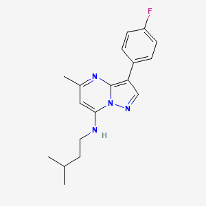 3-(4-fluorophenyl)-5-methyl-N-(3-methylbutyl)pyrazolo[1,5-a]pyrimidin-7-amine