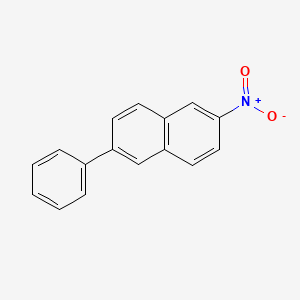 molecular formula C16H11NO2 B597946 2-Nitro-6-phenylnaphthalene CAS No. 103393-05-1