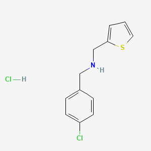 molecular formula C12H13Cl2NS B5979469 (4-chlorobenzyl)(2-thienylmethyl)amine hydrochloride 