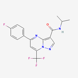 5-(4-fluorophenyl)-N-isopropyl-7-(trifluoromethyl)pyrazolo[1,5-a]pyrimidine-3-carboxamide