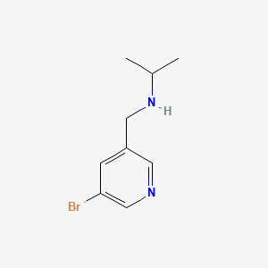 molecular formula C9H13BrN2 B597951 N-((5-溴吡啶-3-基)甲基)丙-2-胺 CAS No. 104290-49-5