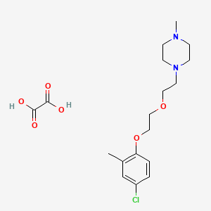 molecular formula C18H27ClN2O6 B5979513 1-[2-[2-(4-Chloro-2-methylphenoxy)ethoxy]ethyl]-4-methylpiperazine;oxalic acid 