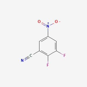 molecular formula C7H2F2N2O2 B597952 2,3-二氟-5-硝基苯甲腈 CAS No. 1247885-40-0