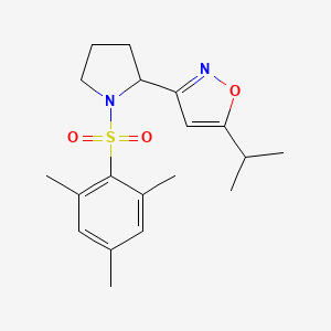 5-isopropyl-3-[1-(mesitylsulfonyl)-2-pyrrolidinyl]isoxazole