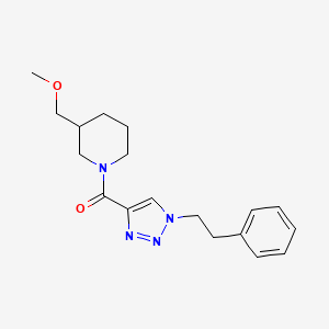 3-(methoxymethyl)-1-{[1-(2-phenylethyl)-1H-1,2,3-triazol-4-yl]carbonyl}piperidine