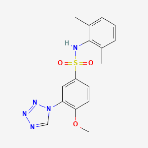 N-(2,6-dimethylphenyl)-4-methoxy-3-(1H-tetrazol-1-yl)benzenesulfonamide