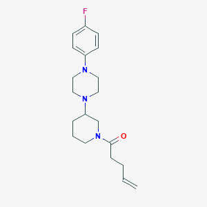 1-(4-fluorophenyl)-4-[1-(4-pentenoyl)-3-piperidinyl]piperazine