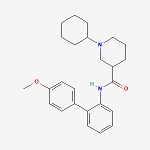 1-cyclohexyl-N-(4'-methoxy-2-biphenylyl)-3-piperidinecarboxamide